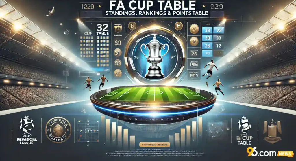 FA Cup Table –Standings, Rankings & Points Table