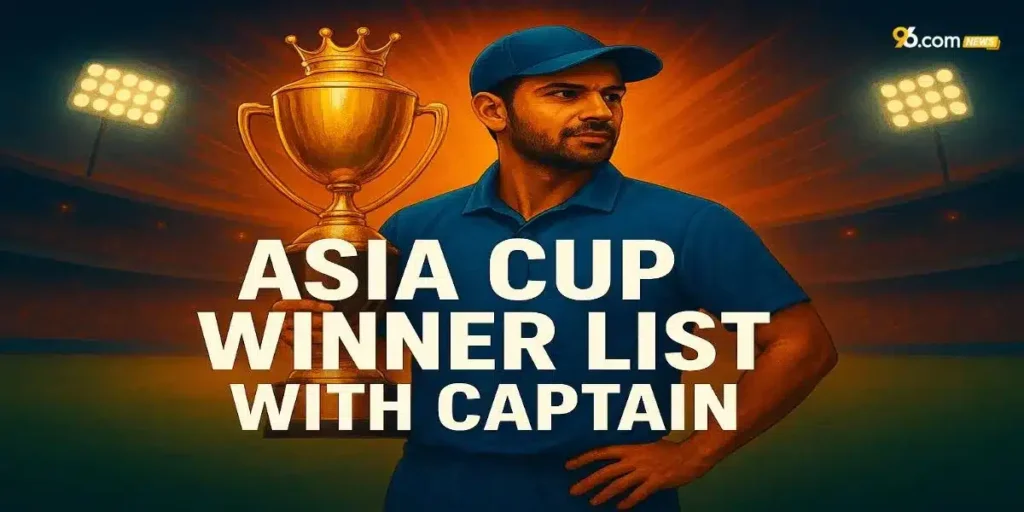 Asia Cup Winner List With Captain