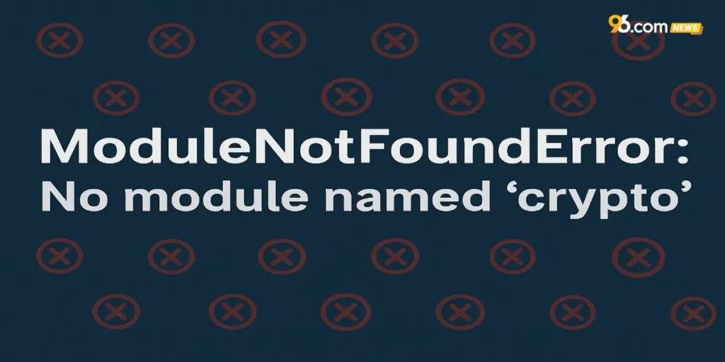 modulenotfounderror no module named 'crypto'