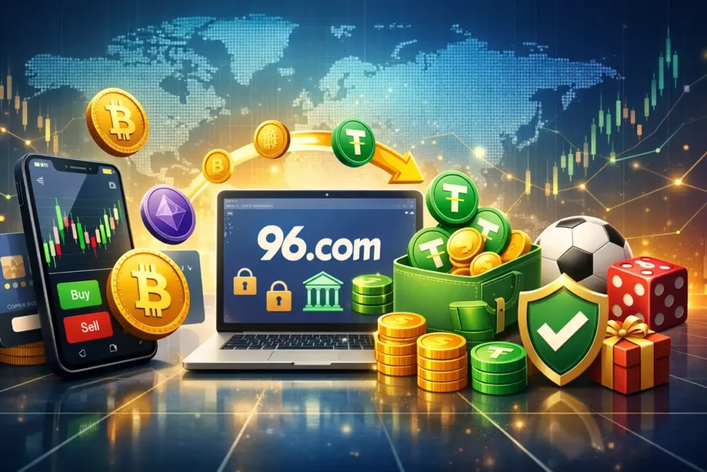 How to Buy Crypto and USDT Coins Deposit in 96.com